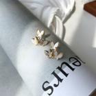 Butterfly Earring 1 Pair - Silver Needle - As Shown In Figure - One Size
