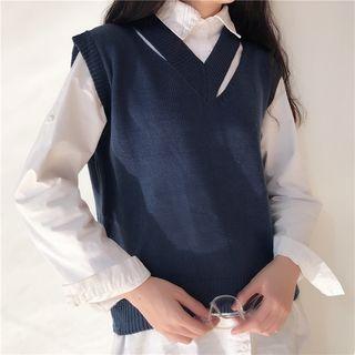 Cutout V-neck Vest