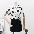 Flower-print Shirt