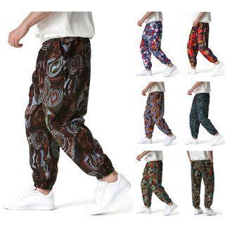All-over Print Harem Pants