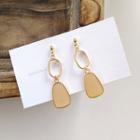 Geometry Drop Earring 1 Pair - Gold - One Size