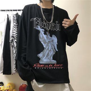 Statue Print Pullover