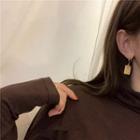 Pendant Drop Earring 1 Pair - Earrings - Gold - One Size