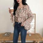 Floral Ruffled Shirt