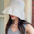 Shirred Cotton Bucket Hat