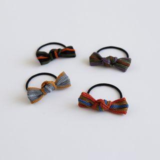 Contrast Color Bow Hair Tie