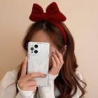 Bow Accent Headband Red - One Size