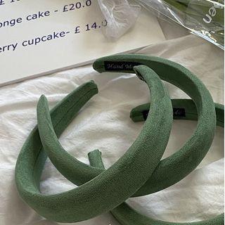 Flocking Headband 1 Pc - Green - One Size