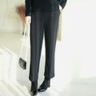 Pile-lined Straight-leg Dress Pants