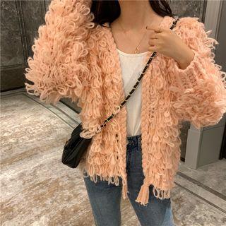 Sequined Loose-fit Cardigan