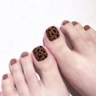 Leopard Toe Faux Nail Patch As Shown In Figure - One Size