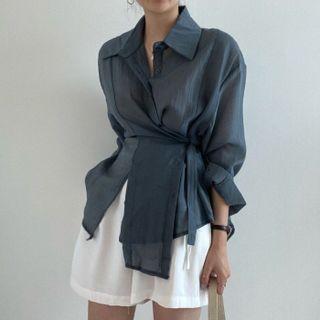 Long Sleeve Asymmetrical Shirt