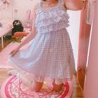 Strappy A-line Dress / Straw Hat