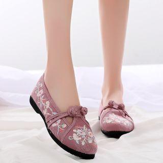 Floral Embroidered Flats (various Designs)