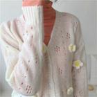 Embellished Cardigan As Shown In Figure - One Size