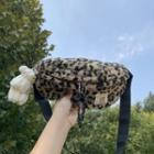 Leopard Print Furry Sling Bag Leopard - One Size