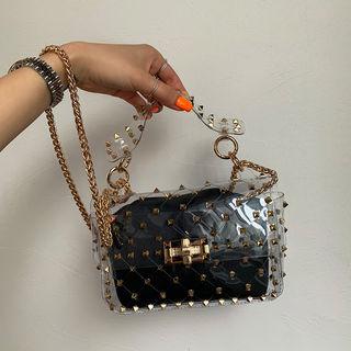 Studded-detail Clear Bag With Strap One Size
