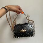 Studded-detail Clear Bag With Strap One Size