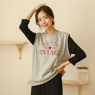 Vintage Sleeveless Sweatshirt