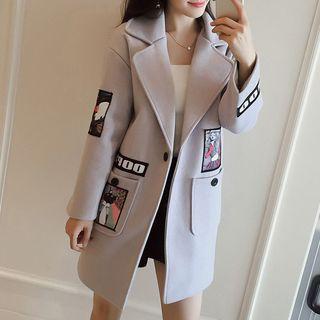 Applique Notch Lapel Jacket