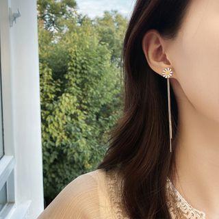 Flower Drop Earring 1 Pair - Daisy - One Size