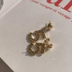 5 Dangle Earrings Gold - One Size
