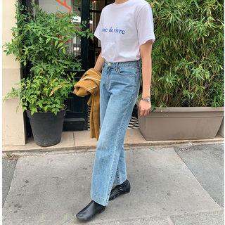 Lettered Cotton T-shirt