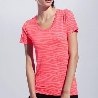 Printed Short Sleeve Sports T-shirt