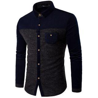 Two-tone Slim-fit Shirt