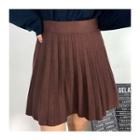 Accordion-pleat Miniskirt