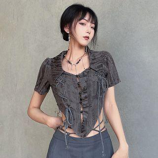 Lace-up Crop Top Lace-up Crop Top