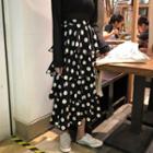 Dot High-waist Midi Skirt