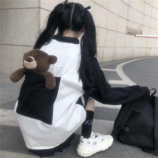 Long-sleeve Polo Shirt / Vest / Pleated Skirt