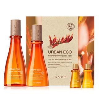The Saem - Urban Eco Harakeke Firming Seed Set: Toner 180ml + 20ml + Emulsion 140ml + 20ml