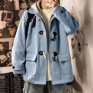 Mock Two-piece Hooded Duffle Coat