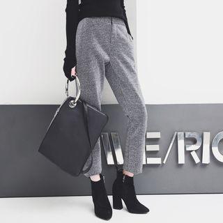 Glitter Slim-fit Cropped Pants