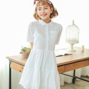 Short-sleeve Shirtdress