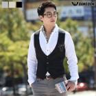 Tab-back Single-breasted Dress Vest