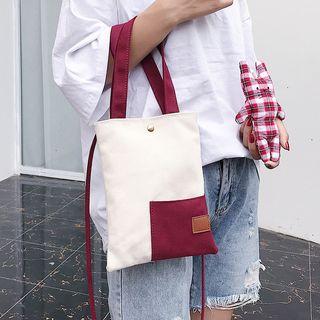 Rabbit-accent Canvas Crossbody Pouch