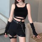 Crop Tank Top / High Waist Shorts