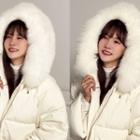 Detachable Faux-fur Hooded Puffer Coat Ivory - One Size