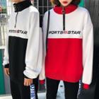 Couple Matching Color Block Pullover / Sweatpants