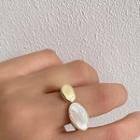 Shell Alloy Open Ring Gold - One Size