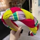 Color Block Braided Fabric Headband