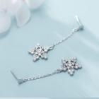 Rhinestone Star Fish Hook Earring 1 Pair - E122 - Silver - One Size