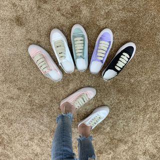 Plain Flat Mule Sneakers