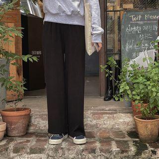 Ribbed Relaxed-fit Pants