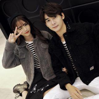 Couple Matching Fleece Button Jacket