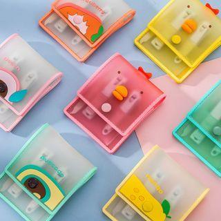 Set : Stainless Steel Manicure Kit + Cartoon Pvc Pouch