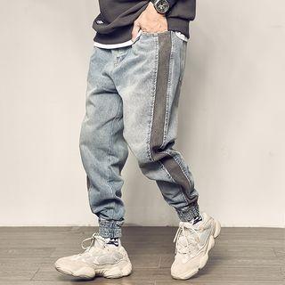 Retro Two Tone Jogger Jeans